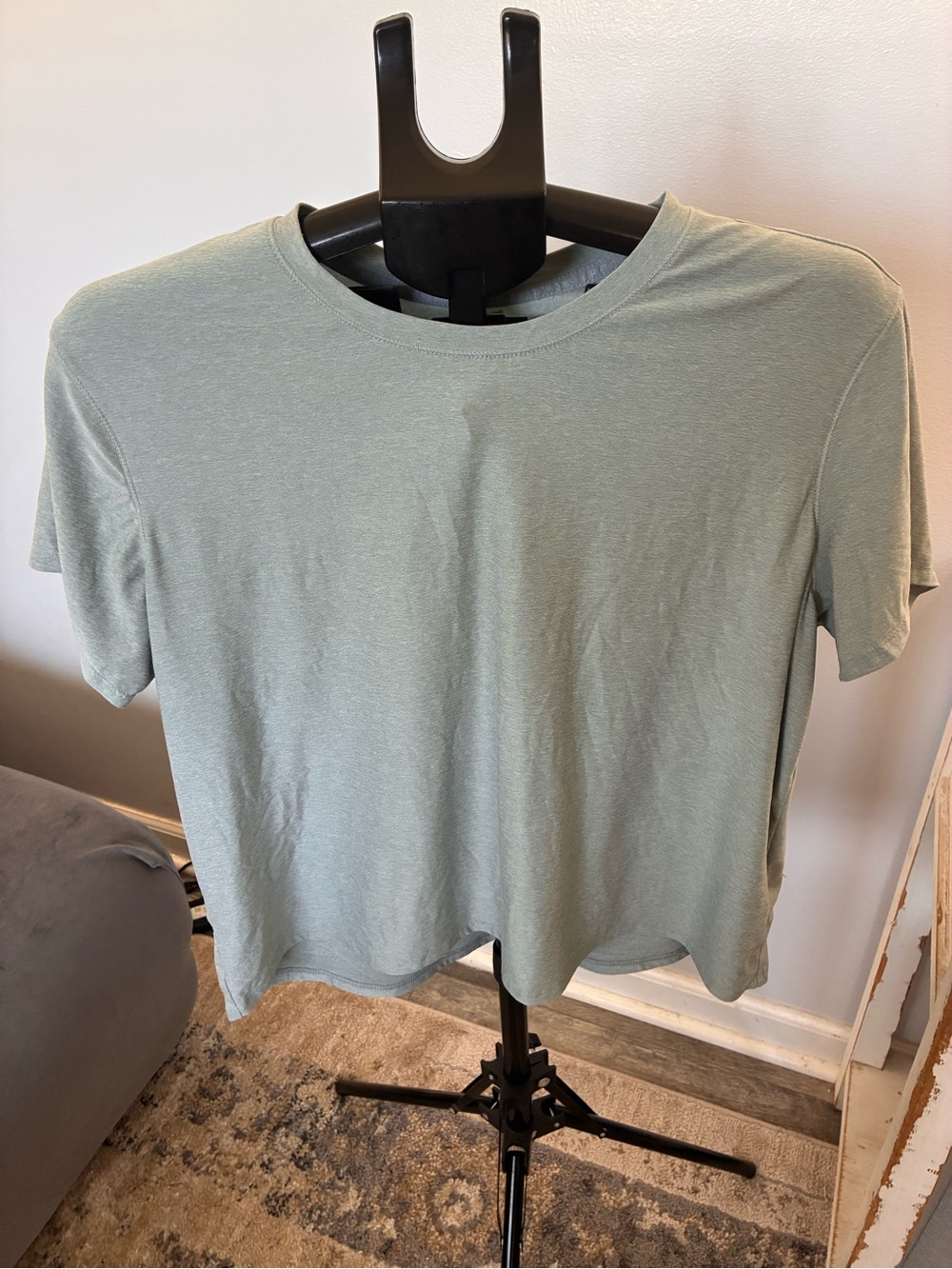 Athletic Works Light Sage Green Short Sleeve Crew Tee